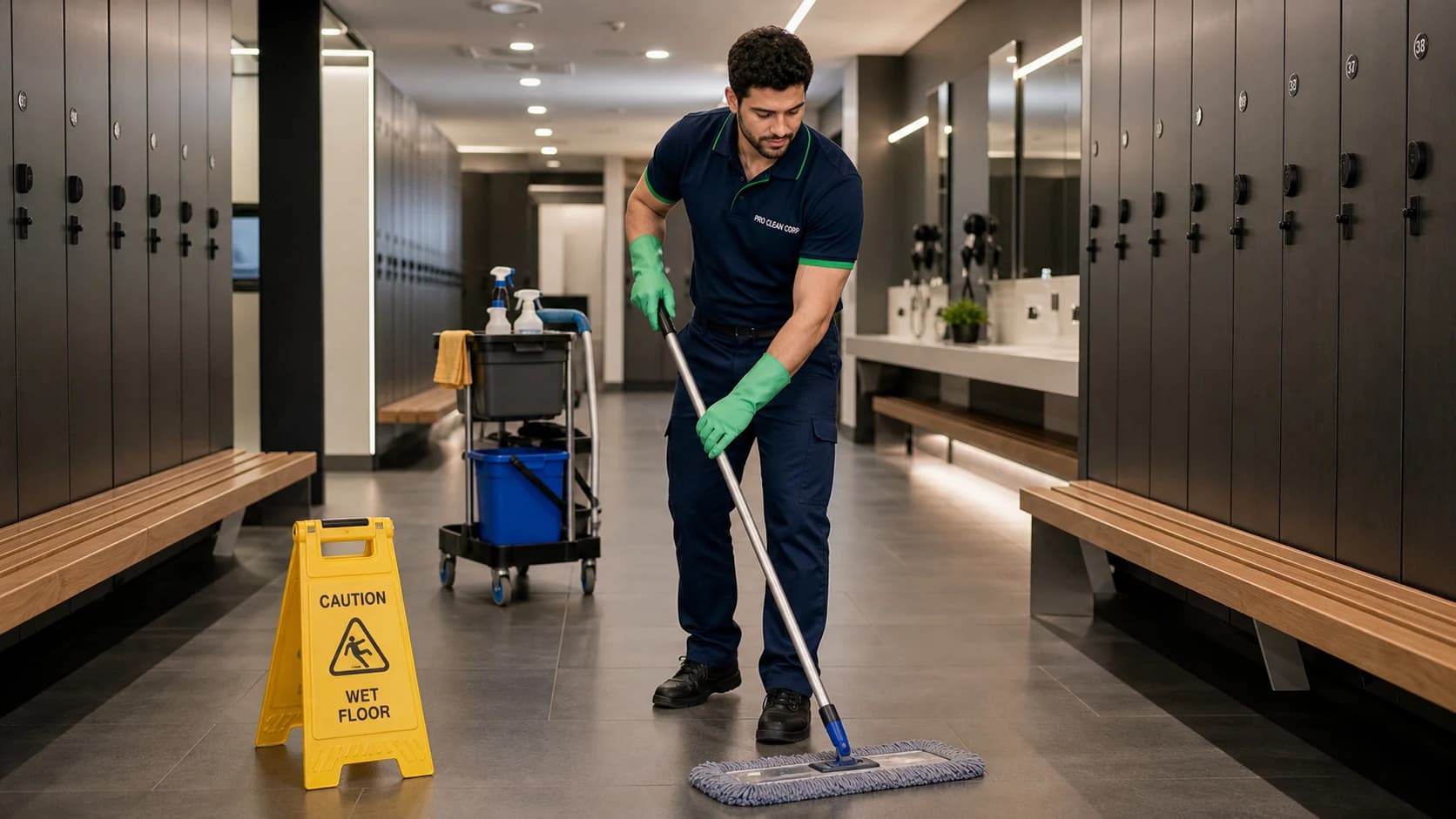 Gym Cleaning Overview Lidcombe